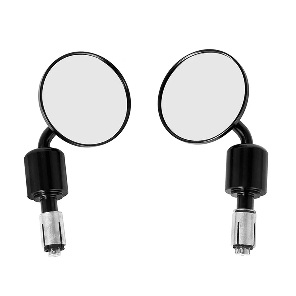 Handle Bar End Mirrors for Motorcycle (7/8", Round)