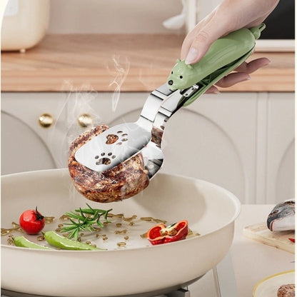 Stainless Steel Frying Spatula Clamp for Pancakes Eggs