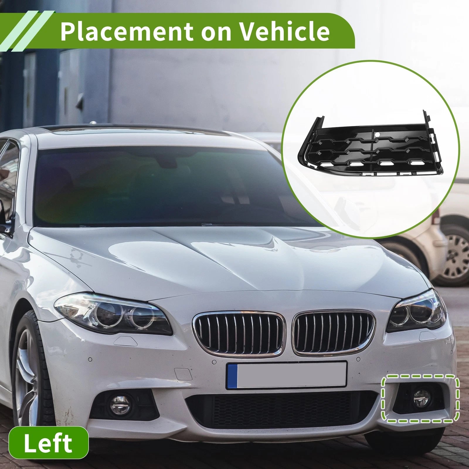 Front Left Fog Light Grill Replacement for BMW 7 Series (2015–2020)