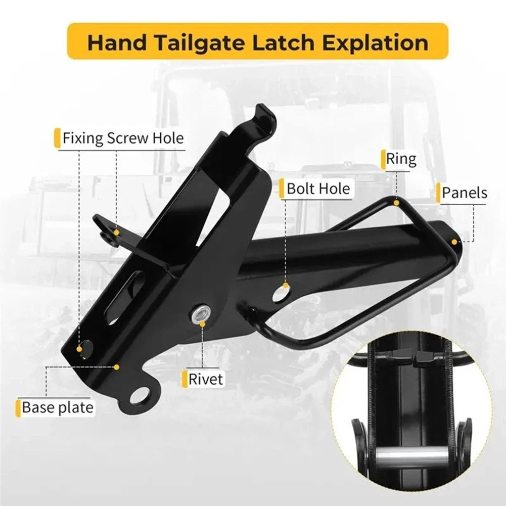Tailgate Latch Metal Alloy Construction OEM 1018849 1018850 UTV Maintenance