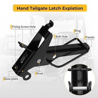 Tailgate Latch Metal Alloy Construction OEM 1018849 1018850 UTV Maintenance