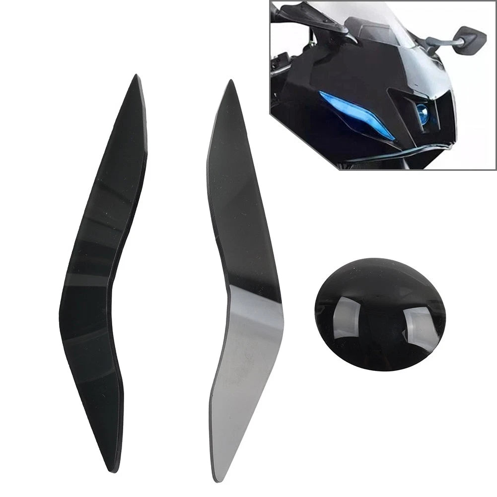 Front Headlight Guard Lens Cover Protector Black For YAMAHA YZF-R7 2020-2024