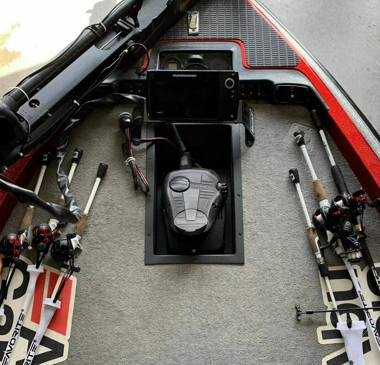 Recessed Trolling Motor Foot Pedal Pan for Minn Kota 100RTMP