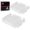 2 Radiator Louvers Guards for Kawasaki KX125 KX250 (1997–2004) 14037-1310-RZ White