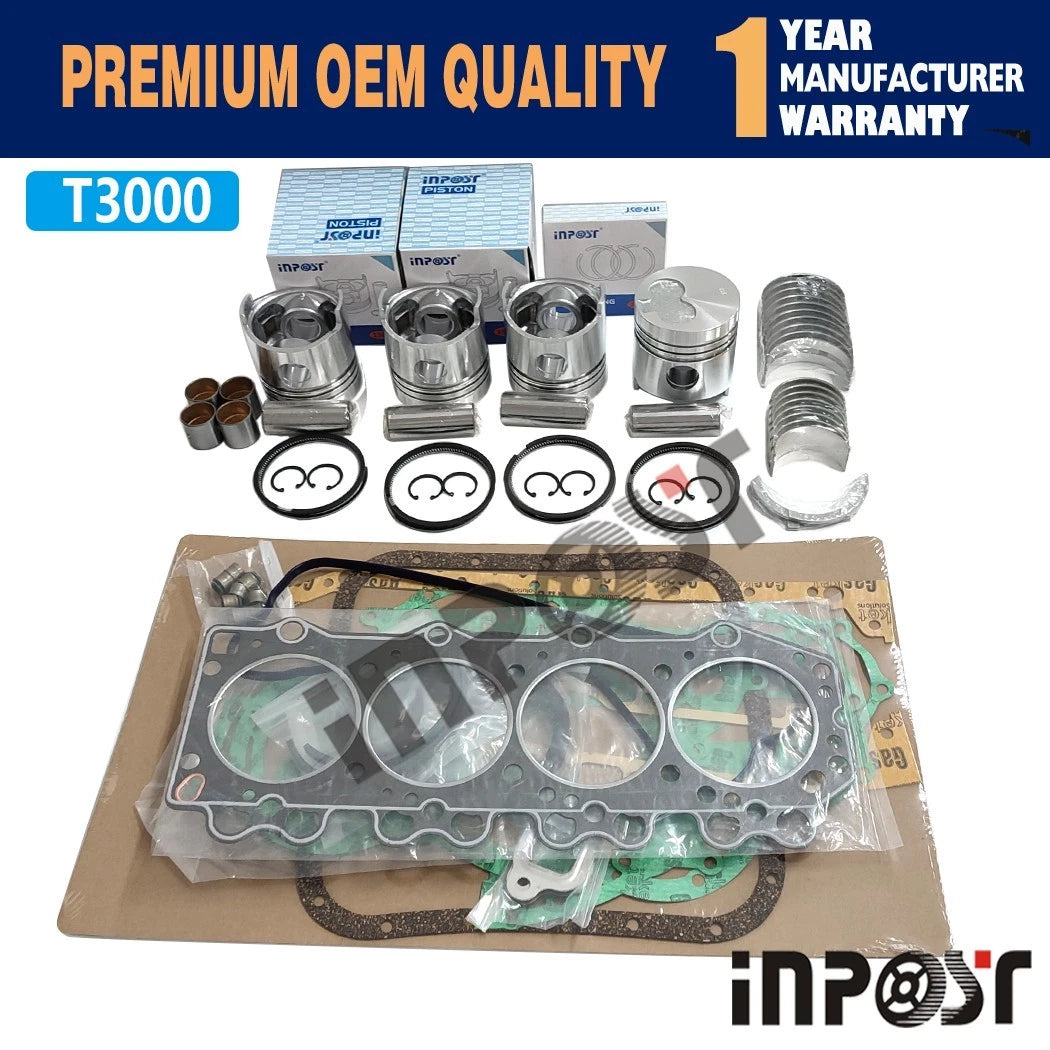 T3000 Engine Rebuild Kit for Mazda HA (3RINGS) (3.0L)