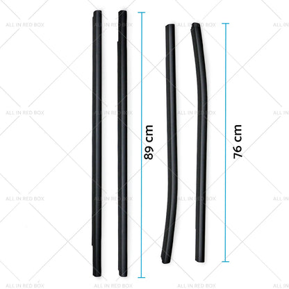 4X Outer Door Window Rubber Seals for Ford Ranger PX XLT (2012–2021)