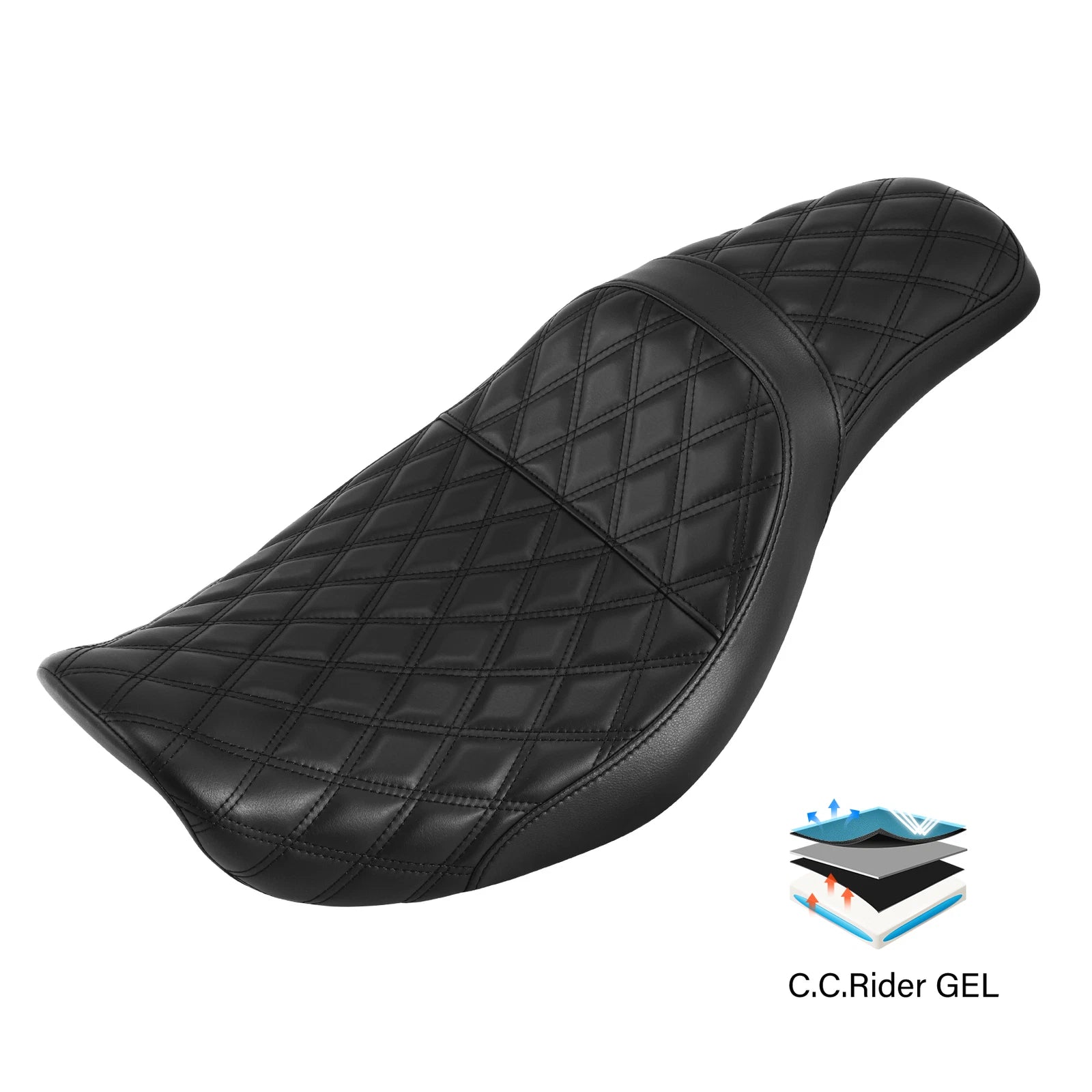 Gel Seat for Harley Davidson Dyna Street Bob (2006–2017)