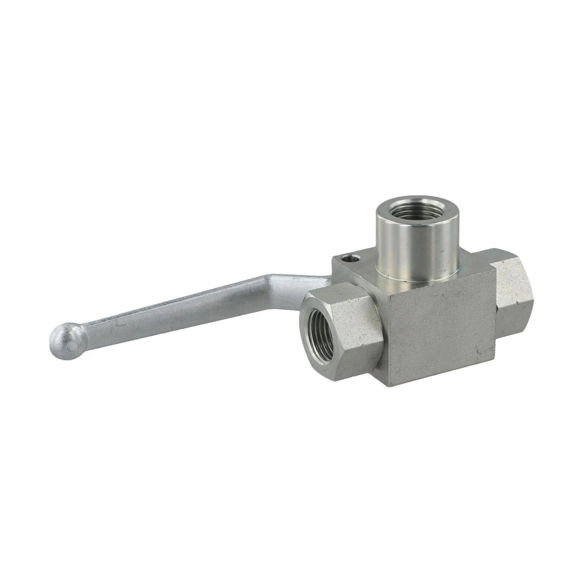 3-Way Hydraulic Ball Valve NPT12 for Industrial Applications