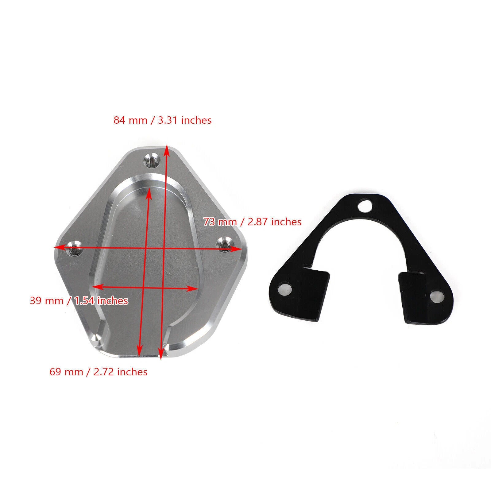 Kickstand Enlarger Plate Pad for Tiger 900 GT/GT PRO (2020–2021)