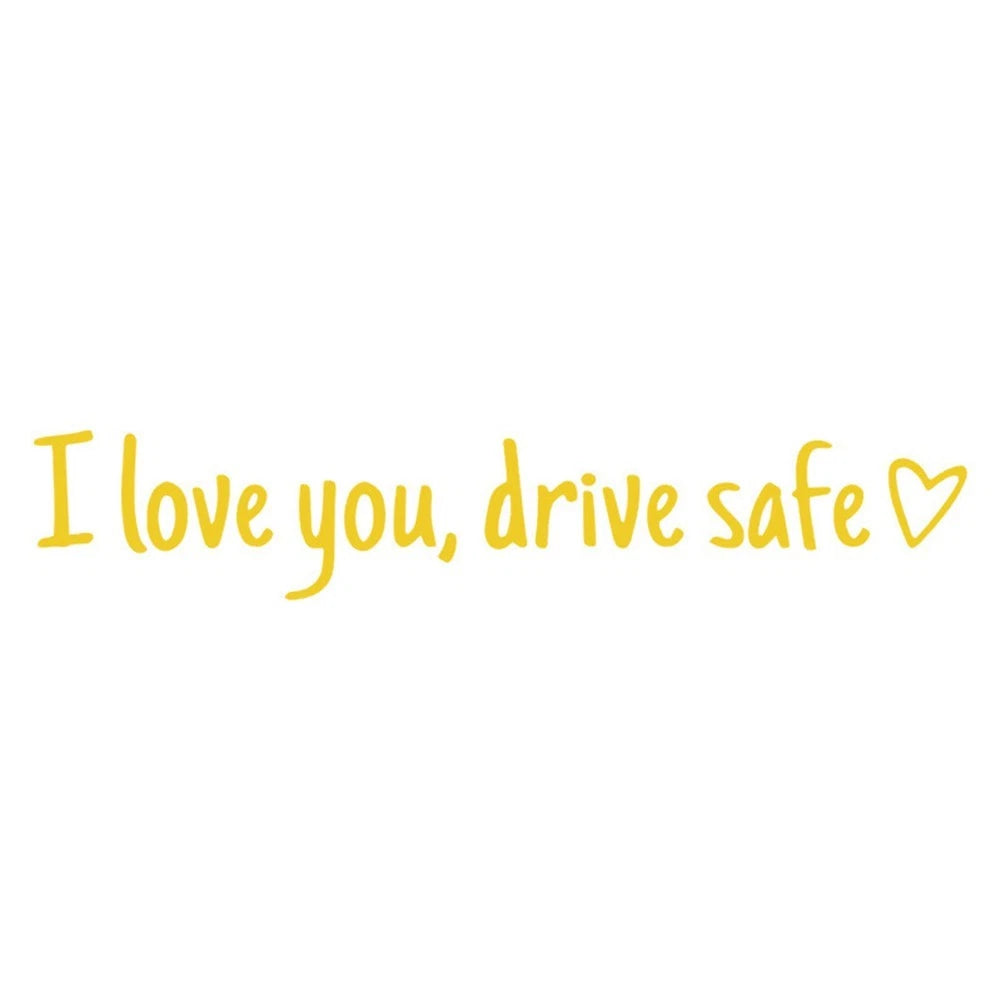 Heartfelt Safety Sticker for Car Mirrors (Universal Fit)