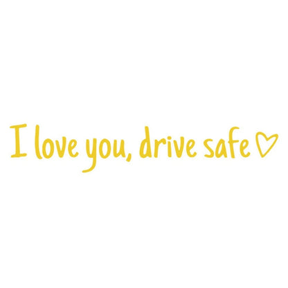 Heartfelt Safety Sticker for Car Mirrors (Universal Fit)