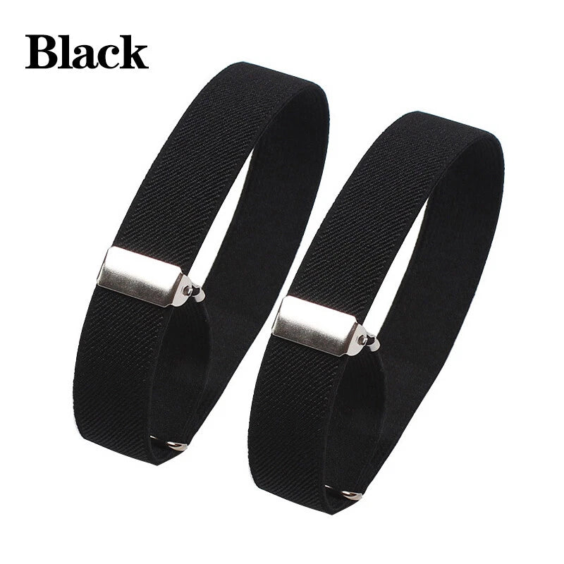 2X Elastic Adjustable Shirt Sleeve Holders Garter Strap Arm Bands