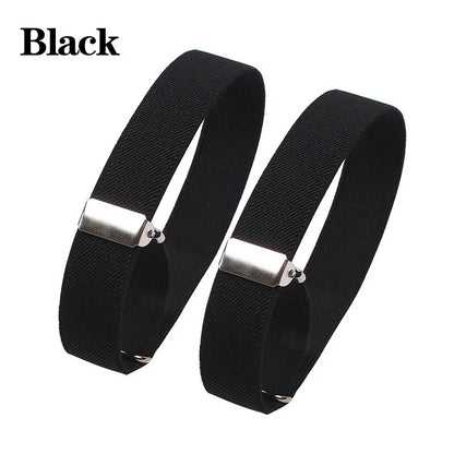 2X Elastic Adjustable Shirt Sleeve Holders Garter Strap Arm Bands