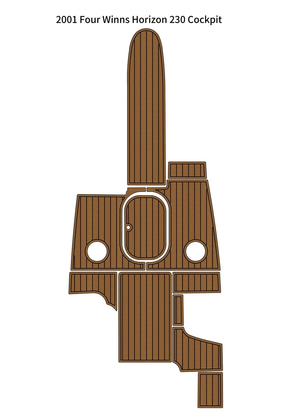 EVA Foam Teak Decking Flooring Pad Mat for Four Winns Horizon 230 (2001)