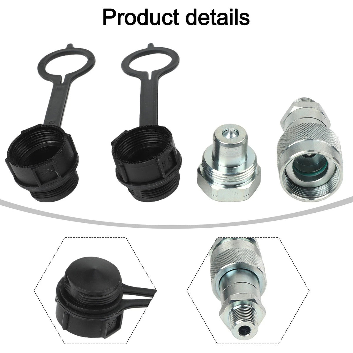 Hydraulic Jack Quick Connector Coupler for Tool-free Installation