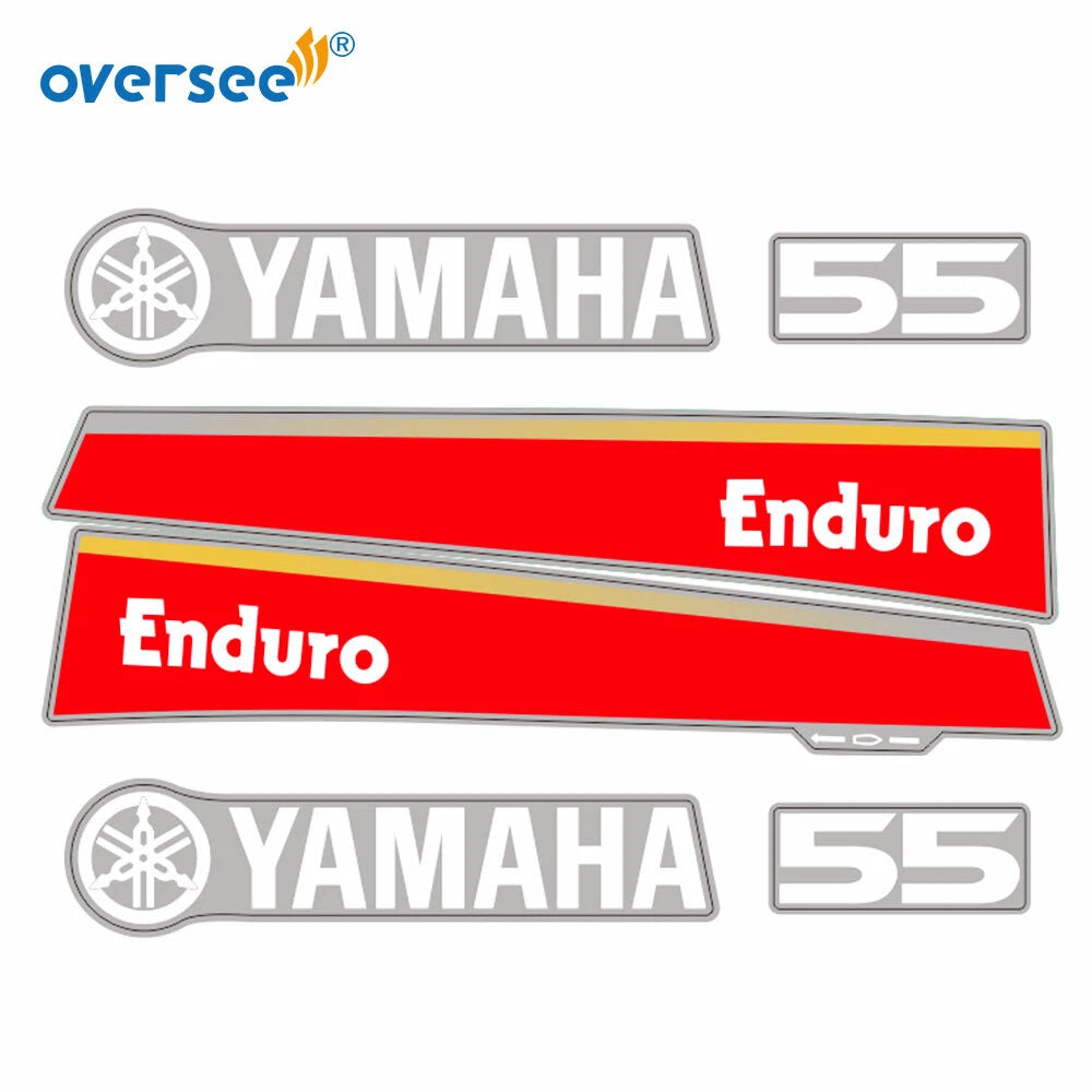 Sticker Kit for Yamaha 55HP 2T Outboard (Anti-UV, Not Fade)