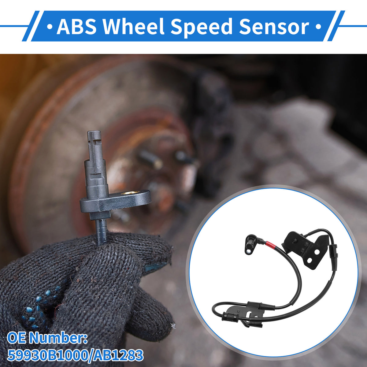 ABS Wheel Speed Sensor Front for Hyundai Genesis G80 (2015–2020)