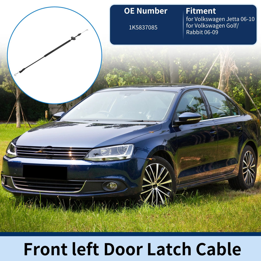 Door Latch Cable Replacement Front Left for Volkswagen Jetta (2010–2018)