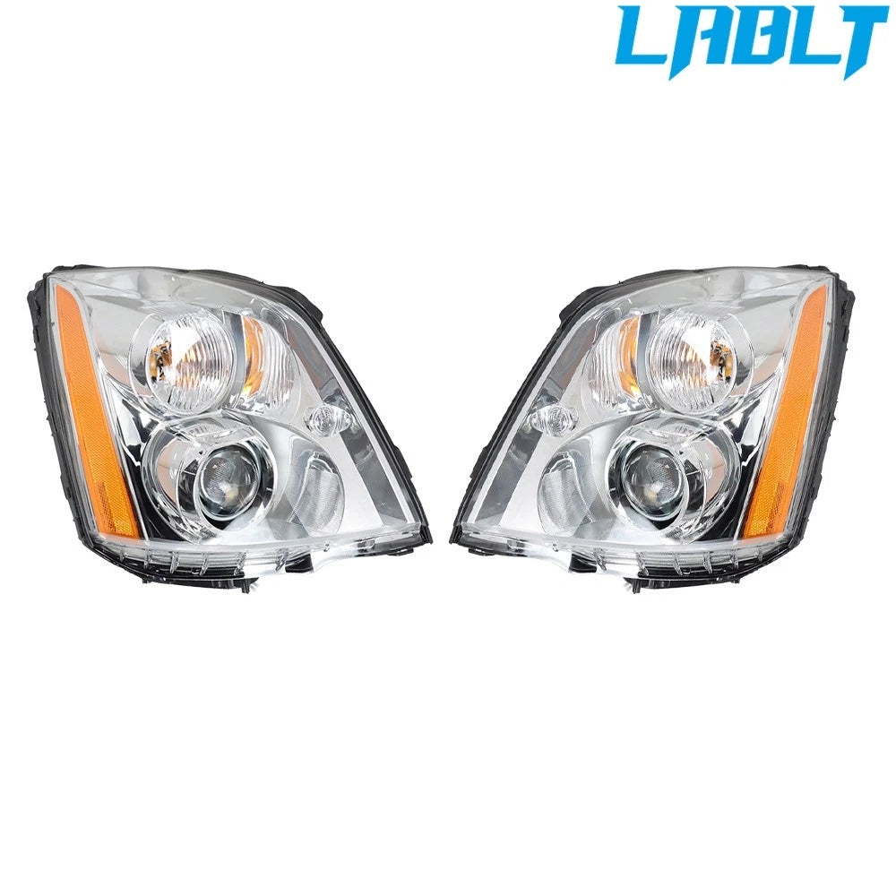 Set of 2 Headlights Assembly for Cadillac DTS (2008–2011)