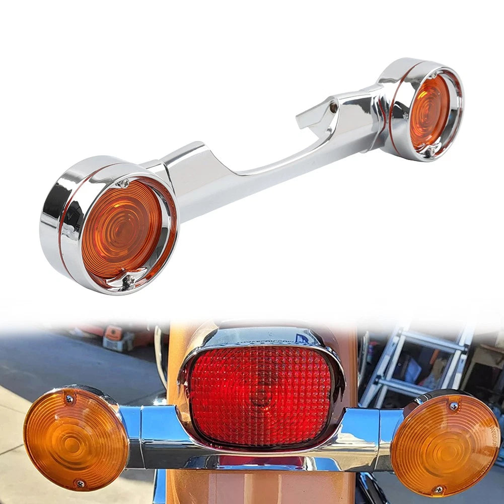 Rear 8.25" Turn Signal Light Bar Lens For Harley Heritage Softail FLSTC 86-2017