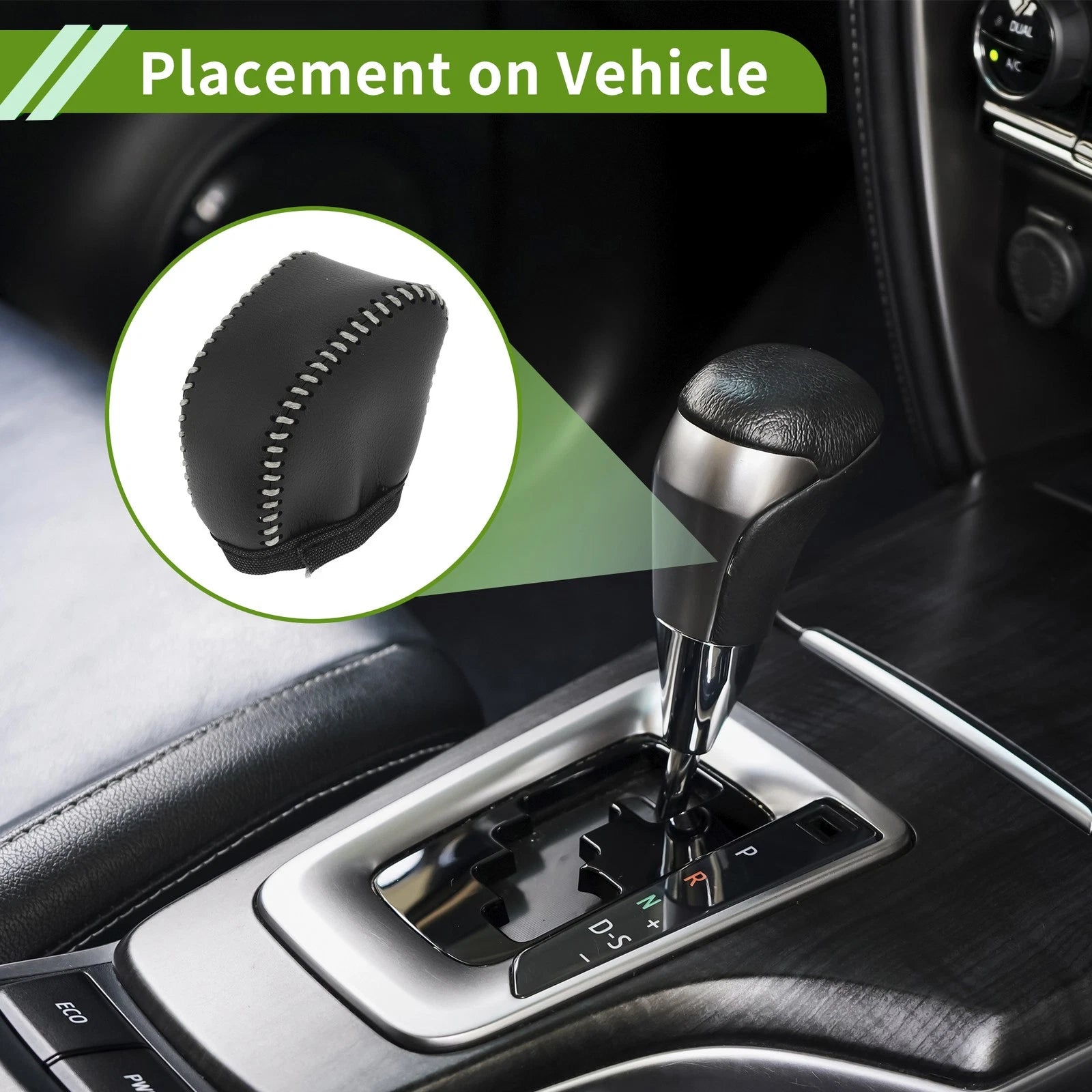 Gear Shift Knob Cover Replacement for Lexus NX250 (2022–2023) Black Beige