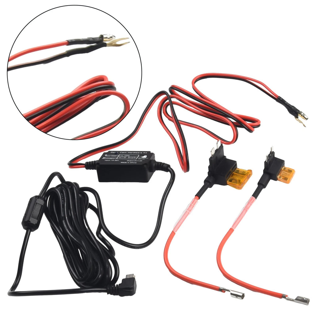 Set of 1 Universal Hard Wire Fuse Box for Dash Cam
