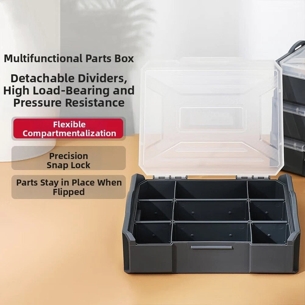 Adjustable Electrical Tool Storage Box for Efficient Organization