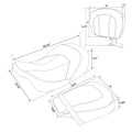 Driver Passenger Seat Backrest for Harley Touring Glide (2009–2023)