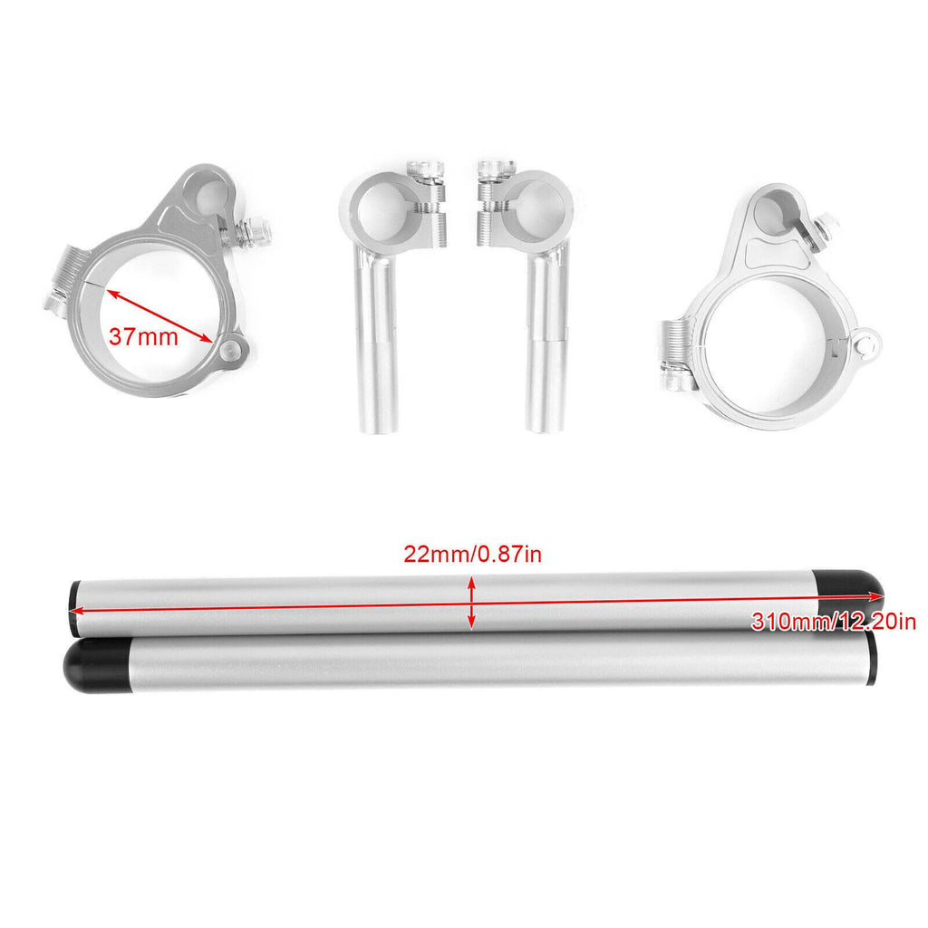 CNC Clip On Handlebars for Motorcycle 37mm T9