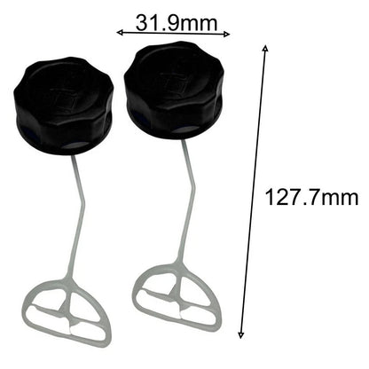 2 Piece Fuel Cap Replacement for Hyundai Utility Tractor (1154110, HYMT5200X)