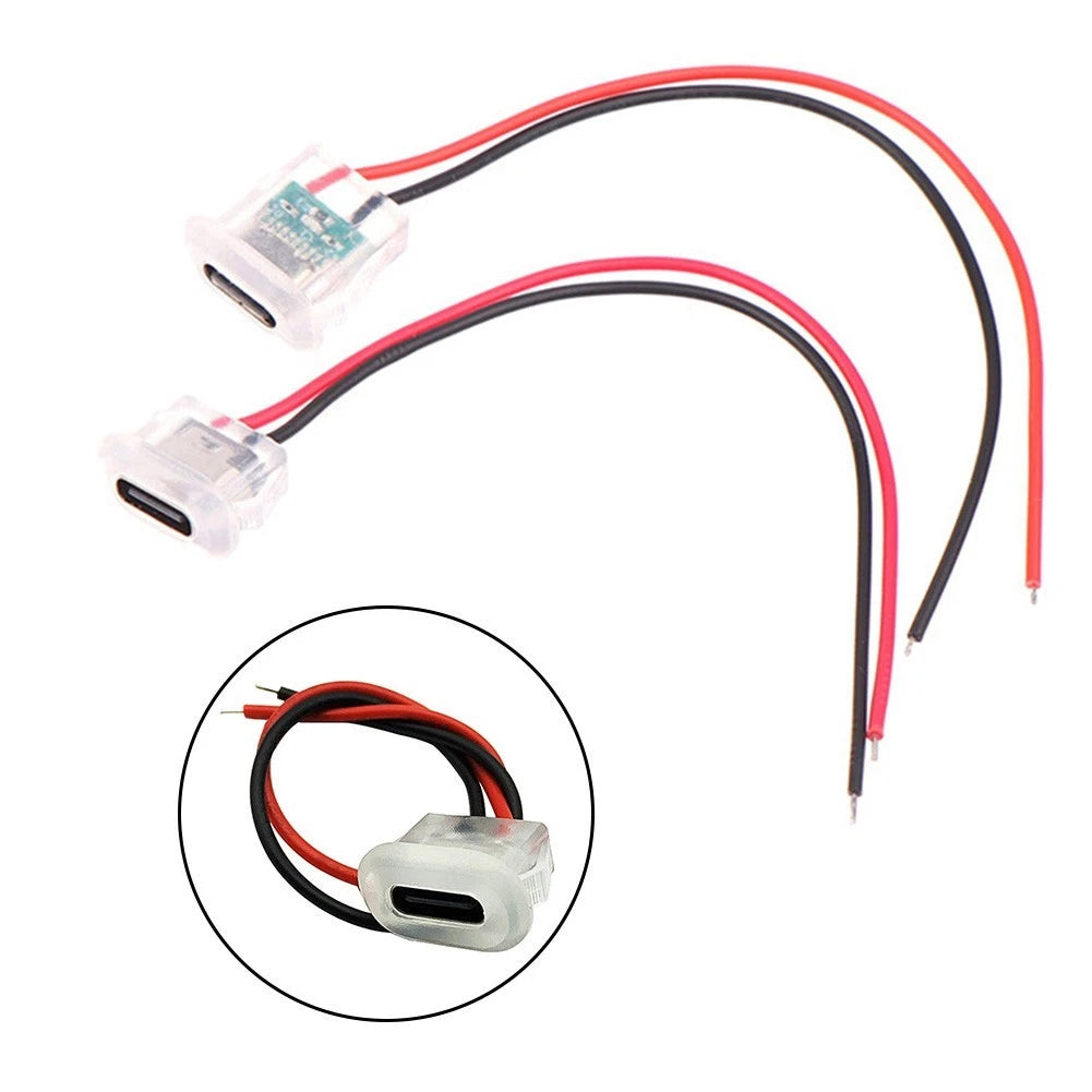 2X Charging Socket Type C for - Rubber Coating