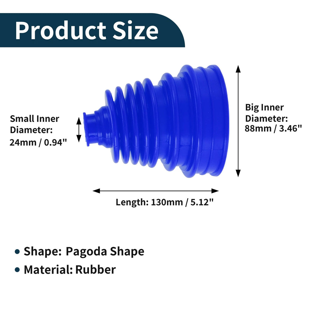 2 Pcs Rubber CV Boots for