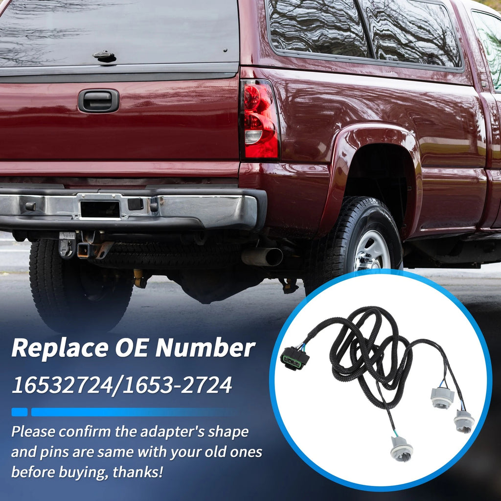 Rear Right Tail Light Socket Wiring Harness Replacement for Chevy Silverado