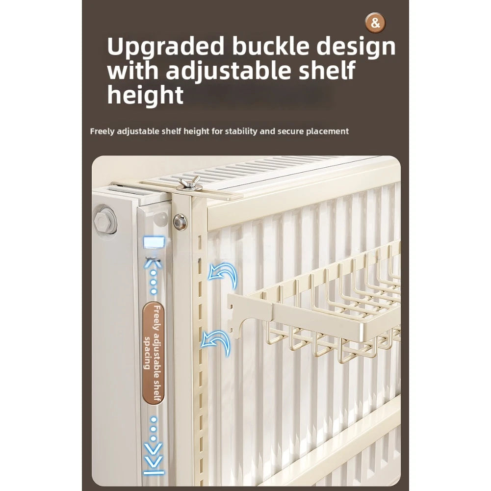 Adjustable Radiator Shelf Drying Rack for Home Use (No Part Numbers)