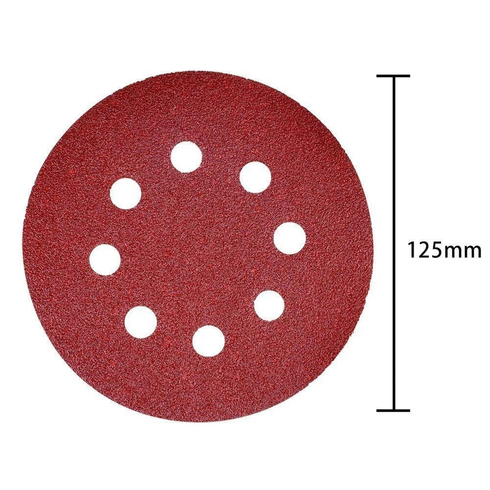 50pcs 5 Inch Aluminium Oxide Sanding Discs for Automotive Use