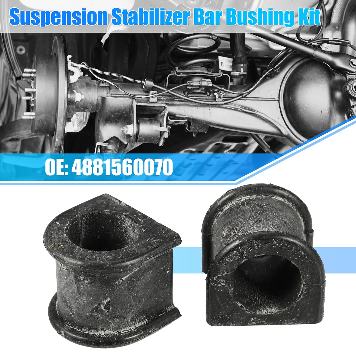 2pcs Suspension Stabilizer Bar Bushings Front for Toyota Land Cruiser (2008–2021)