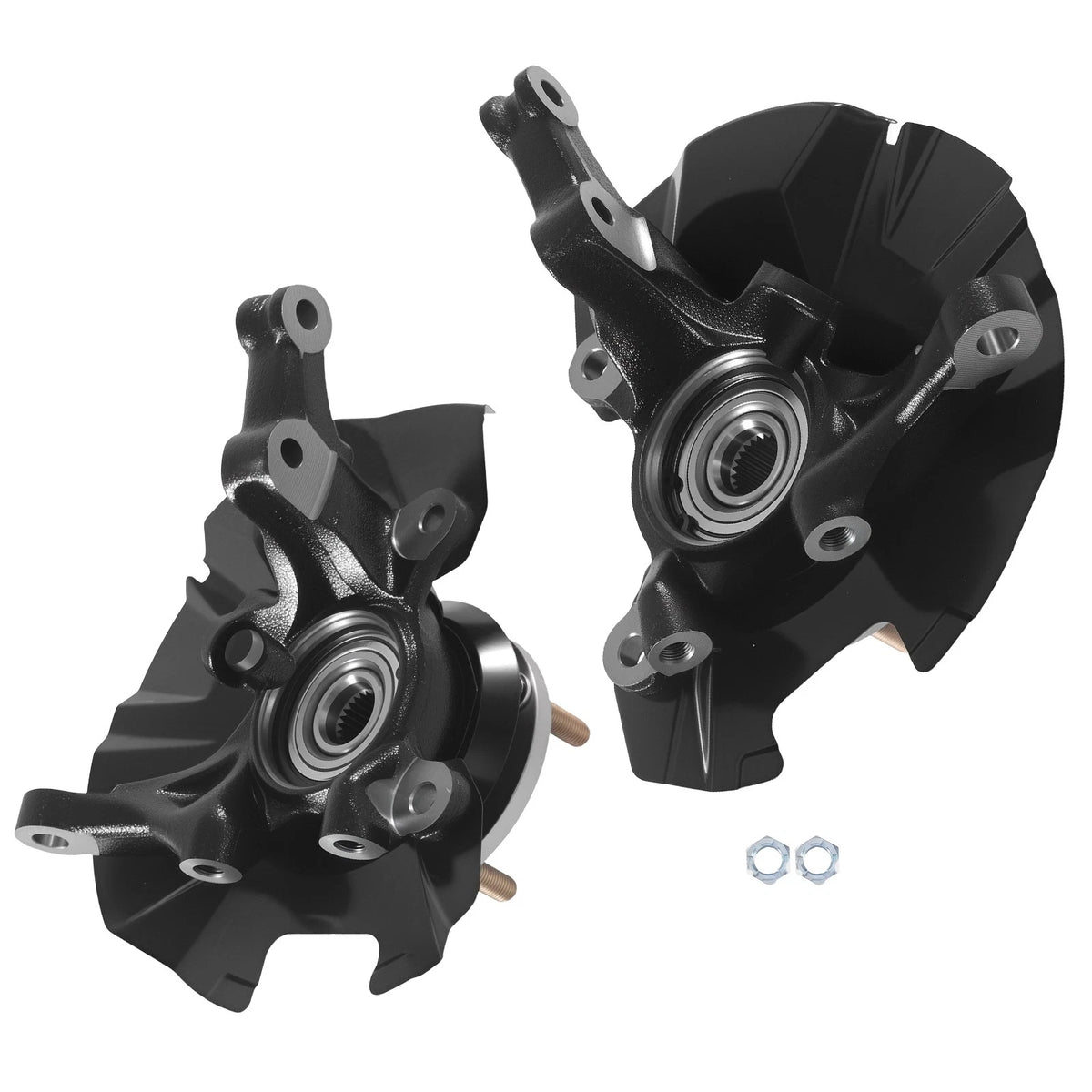 2X Front Steering Knuckle & Wheel Bearing Hub Assembly for Hyundai Accent (2010–2017) KA053