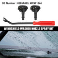 3pc Front Windshield Washer Nozzle Kit for Mitsubishi Lancer (1995–2005)