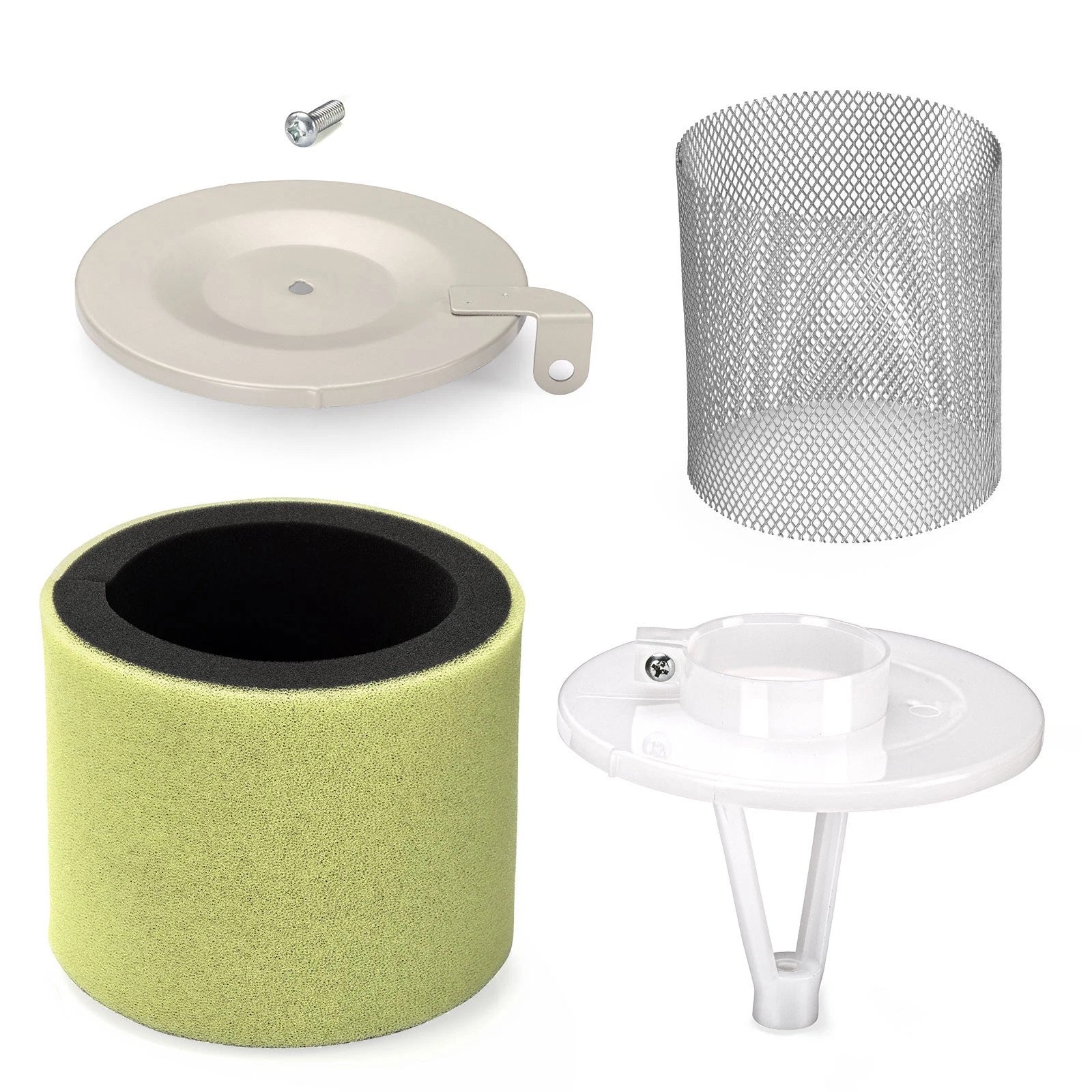 Air Filter Foam and Guide Holder Kit for Kawasaki Bayou KLF220A KLF250A KLF300B (1990–2004)