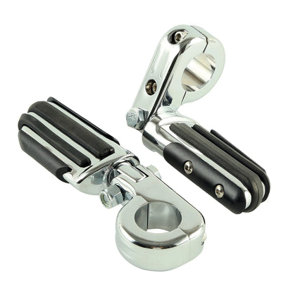 1 1/4" Highway Bar Footpegs Mount for Harley Touring Softail