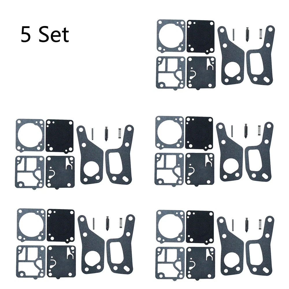 Set of 5 Carburetor Repair Kits for Zama RB19 McCulloch Mini Mac (110–140)