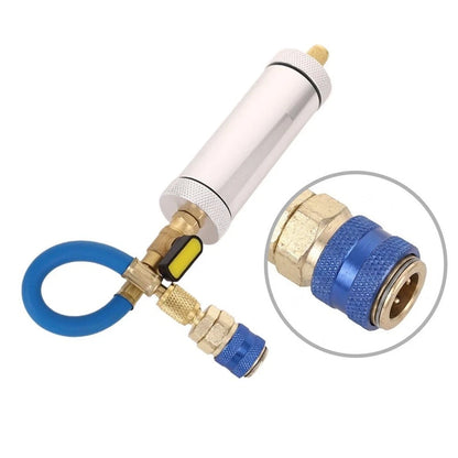 AC Oil Injector for R134A/R1234YF Systems with Precision Scale Markings