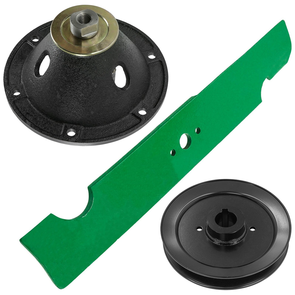 Deck Spindle Blade and Pulley Replacement for Ferris FW35 (2010–2010)