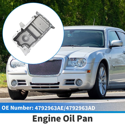 1 Pc Engine Oil Pan No.4792963AE for Chrysler 300 (2008–2010) Aluminum