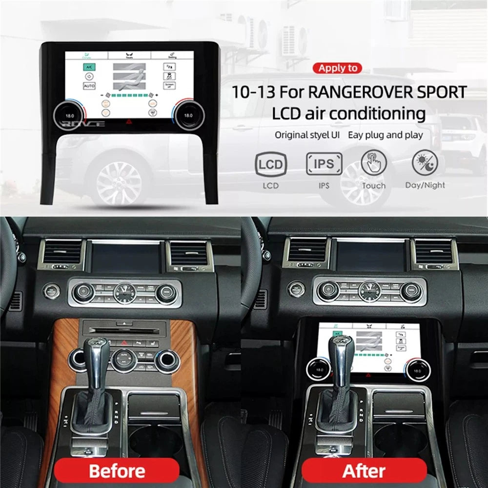 LCD Touchscreen A/C Climate Control Panel for Land Rover Range Rover Sport (2010–2013) - LCDN-879689TC