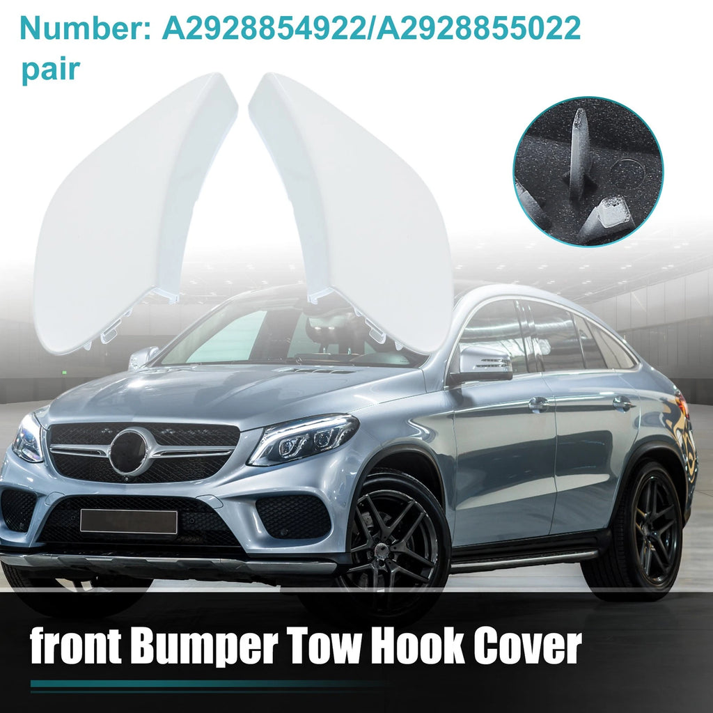 Front Bumper Tow Hook Cover Pair for Mercedes-Benz GLE 400 (2016–2019)