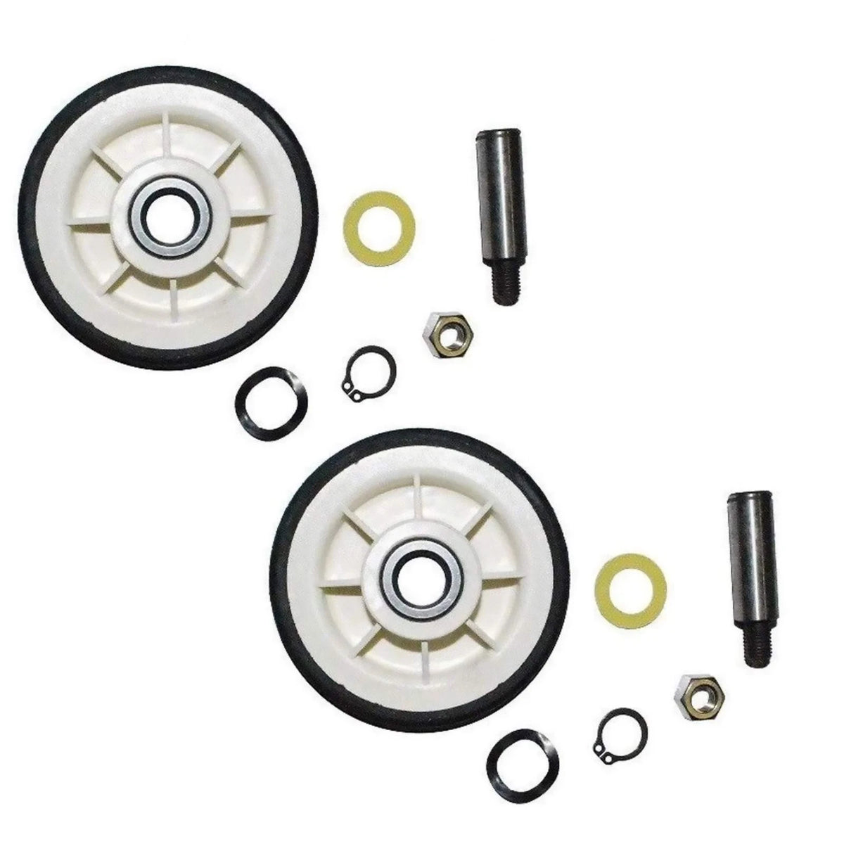 2Pcs Dryer Roller Wheel Drum Support Kit for Maytag (303373K)