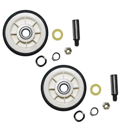 2Pcs Dryer Roller Wheel Drum Support Kit for Maytag (303373K)