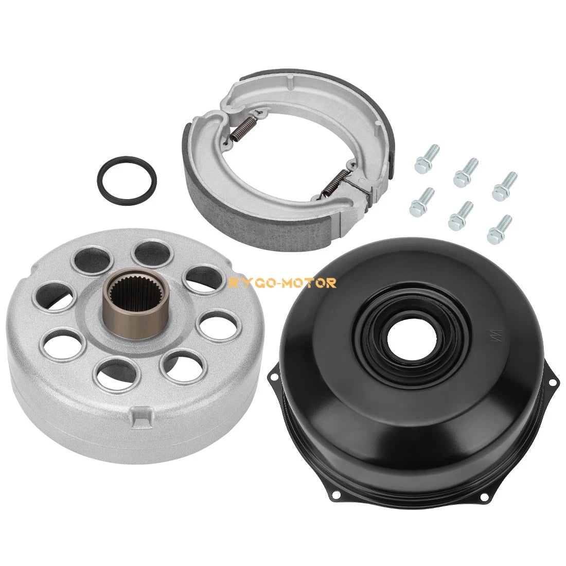 Rear Brake Drum Cover Hub Shoes for Honda Fourtrax 300 TRX300 (1988–2000)