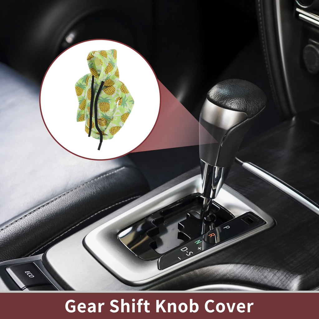 Gear Shift Knob Cover for Universal Fit (Manual) - Green Polyester